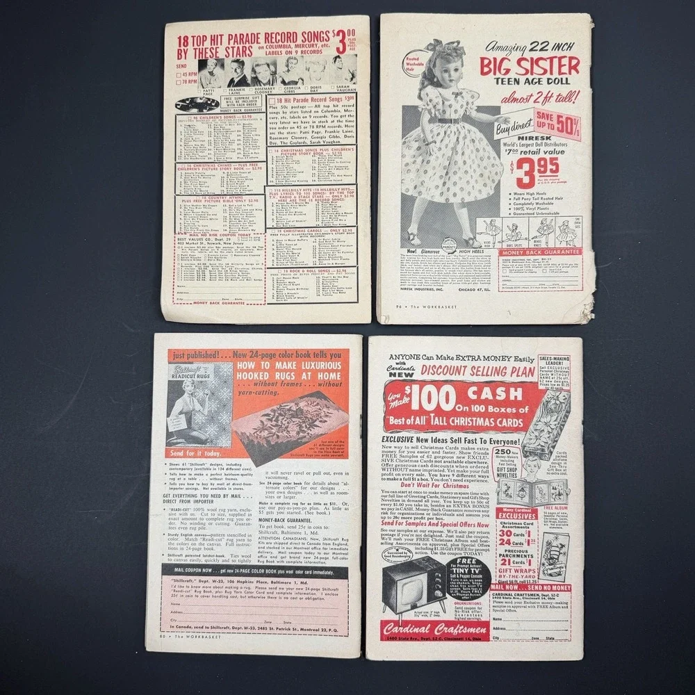 Vintage 1957 The Work Basket Magazine Lot of 7‎